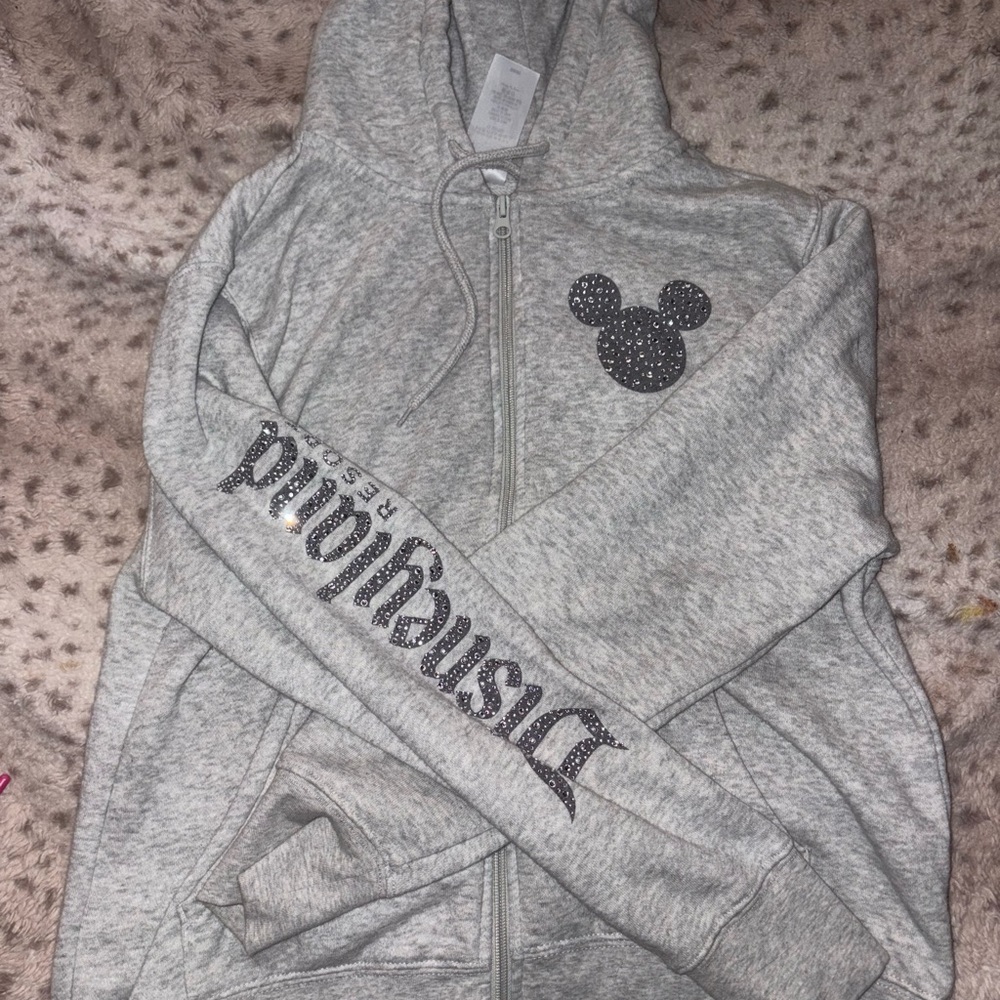 Gray Disney World Hoodie with Mickey Mouse Design